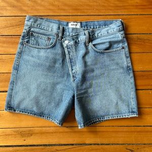 AGOLDE Crisscross Jean Shorts